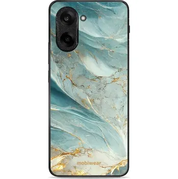 Mobiwear Glossy lesklé pouzdro na OnePlus Nord CE5 zelenkavý mramor