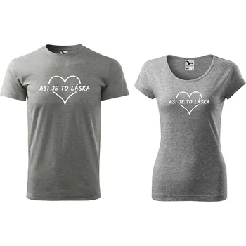 Svatební trička asi je to láska Barva: Petrolejová, Velikost dámského trička: M, Velikost pánského trička: L