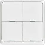 Nedis chytrý nástěnný vypínač/ Zigbee 3.0/ nástěnný držák/ čtyři tlačítka/ bílý