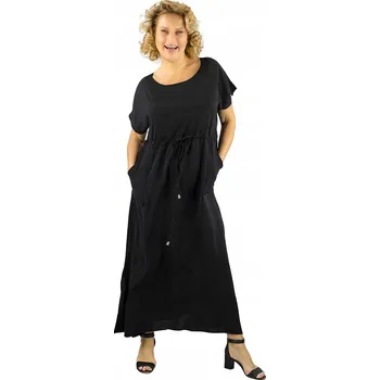 Dámské šaty Dlouhé maxi šaty se zavazováním v pase "Letní Elegance" velikost 50/52