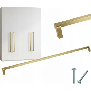 Nábytkové kování NÁBYTKOVÁ ÚCHYTKA ZLATÁ PRO SKŘÍŇKY SKŘÍNĚ 788/800MM 80CM LOFT DLOUHÁ DRUM AKS