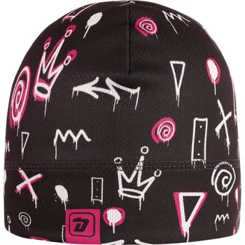 Čepice Funkční čepice Bruno - vzor 218 - černá - obrazce - čepice na jaro / podzim XL 56 - 58