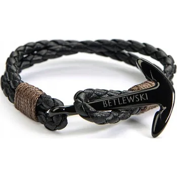 Náramek Kožený náramek Betlewski Atlantis 15,5 cm