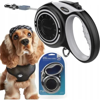 Vodítko pro psa VODÍTKO PRO PSA automatická Svinovací páska blokovací 4 m do 20 kg DOGNESS M