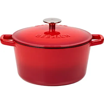 Gerlach Litinový hrnec s pokl. NATUR 21 cm 3 l červený