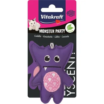 Vitakraft Hračka Monster fialový s catnipem