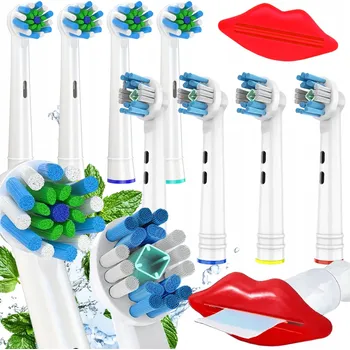 Elektrický zubní kartáček HLAVICE NA KARTÁČEK BRAUN ORAL-B KOMPATIBILNÍ 8 KUSŮ + DÁREK