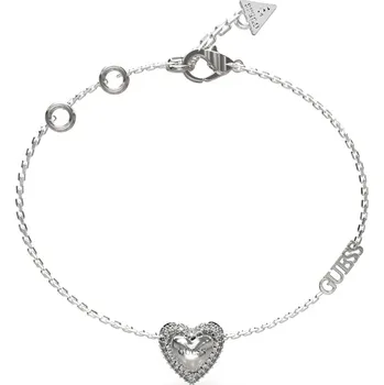 Náramek GUESS Ladies Silver Tone Bracelet JUBB05022JWRHS