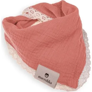 Dětské zboží Slintáček Maceshka jednoduchý Marsala, krajka