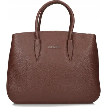 Kabelka Toscanio kabelka z pravé kůže hnědá