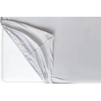 Prostěradlo Hedda Jersey Lycra premium prostěradlo světle šedé, 140 × 200 cm