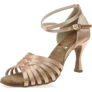 Dámské lodičky Dámské taneční boty ARTIS - DL-26 světle tělová 6 cm Flare Velikost: 36