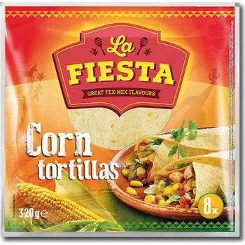 Mouka Poco Loco Tortilla placky La Fiesta kukuřičné 20 cm, 320 G
