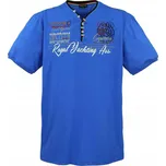 LAVECCHIA tričko pánské 608 nadměrná velikost modrá 8XL