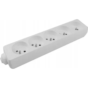 Napájecí kabel Prodlužovací Kabel přívodní kabel Ecolight 0 m 5 ks zásuvek bílý