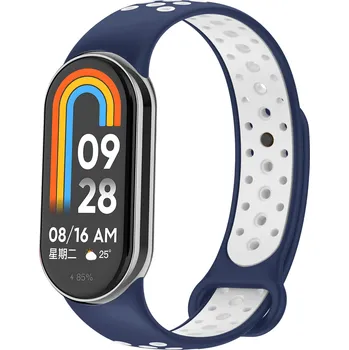 Příslušenství k chytrým hodinkám Eternico Sporty pro Xiaomi Smart Band 8 / 9 / 10 aqua blue and white
