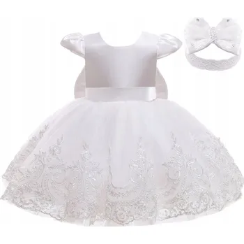 Dámské šaty Společenská Šaty pro dívky Paloma Tyl Bílá