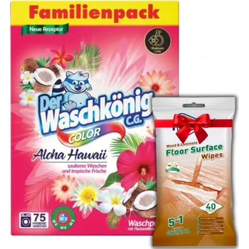 Prací prášek Der Waschkonig Prací prášek Aloha Hawaii Color 4,5 kg +