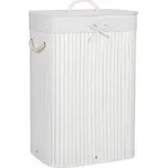 Koš na prádlo 72l SPRINGOS BAMBOO bílý