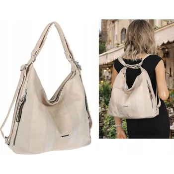 Kabelka SILVIAROSA kabelka eko kůže béžová