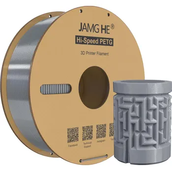 Filament Filament PETG Jamghe 1,75 mm 1 kg stříbrný