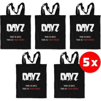 DayZ Eco - Friendly Shopping Bag Black 5 ks - taška