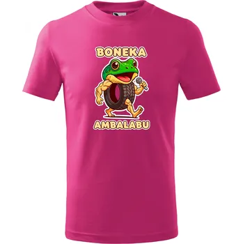 Dámské tričko Dětské tričko Boneka ambalabu Barva: Růžová, Velikost: 6
