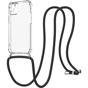 Pouzdro na mobilní telefon AlzaGuard Luxe Lanyard Case pro iPhone 13 Mini černý