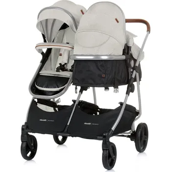 Kočárek CHIPOLINO Kočárek pro dvojčata/nestejně staré děti - kombinovaný Duo Smart Biscotta