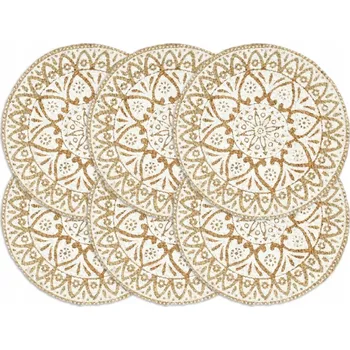 prostírání Kulatý prostírání, juta 38 cm