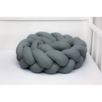 Dětsný nábytek SCAMP Mušelínový mantinel 210 cm Grey