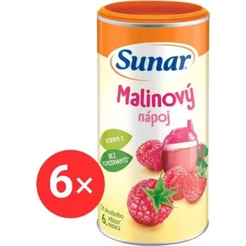 Sunar rozpustný nápoj malinový 6× 200 g