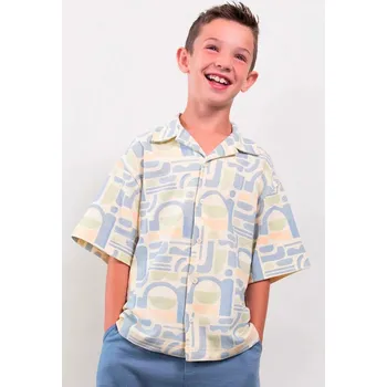 Chlapecká košile Dětská bavlněná košile Mayoral 6178.7H.Boston.PPY2 modrá 55X, vel. 116