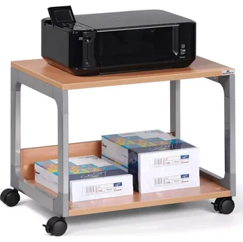 Kancelář DURABLE Pojízdný stolek MULTI TROLLEY 48 - Stříbrná/Buk