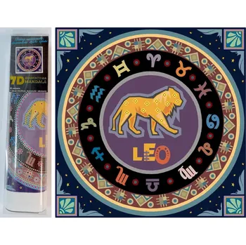 Diamantové malování Norimpex 7D Znamení zvěrokruhu Lev 30 × 30 cm