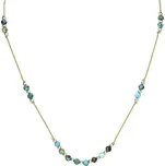 Agato Šňůrkový náhrdelník s tyrkysem HE37K3S - LG
