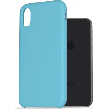Pouzdro na mobilní telefon AlzaGuard Premium Liquid Silicone Case pro iPhone X / Xs modré
