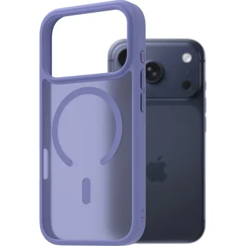 Pouzdro na mobilní telefon AlzaGuard Matte Case Compatible with MagSafe pro iPhone 17 Pro světle fialový