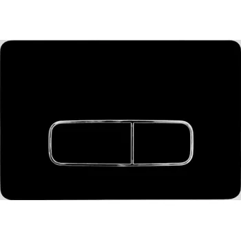 Splachovací tlačítko Splachovací tlačítko WC Moha, černá matná, pro podomítkový modul Geberit Delta UP100