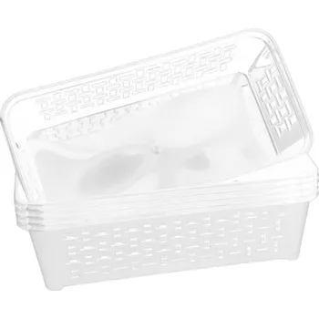 DuraHome Košík, DOMINO 3, bílý, 5 ks