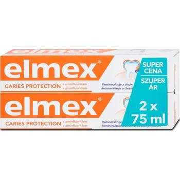 zubní pasta Elmex Caries Protection zubní pasta proti zubnímu kazu DUOPACK 2x75 ml