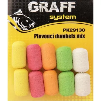 Volný čas Graff Zig-Rig Plovoucí váleček 7 x 13 mm Mix barev 2 × 10 ks