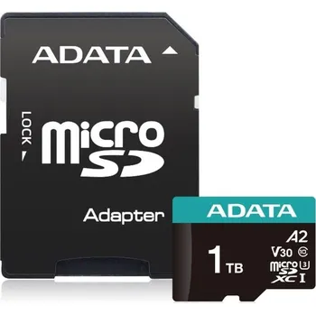 Paměťová karta Adata Paměťová karta microSD Premier Pro 1TB UHS1 U3 V30 100/85 MB/s + adaptér