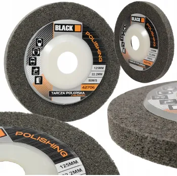 Brusný kotouč Lešticí kotouč 125 mm Black, brusné rouno na ocel a kovy