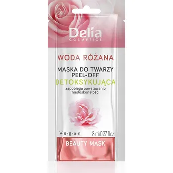 Pleťová maska DELIA Slupovací pleťová maska s růžovou vodou, 8 ml