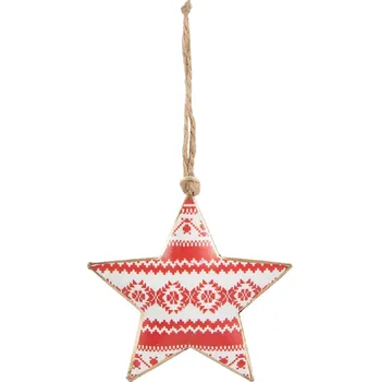 Vánoční dekorace CLAYRE & EEF Vánoční ozdoba - Hvězdička