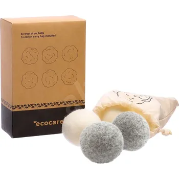 Přípravek na praní ECOCARE Koule z vlny do sušičky prádla mix barev 6 ks