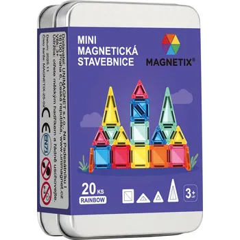 ostatní stavebnice Magnetix | Magnetická stavebnice (cestovní sada) - 20 ks mini dílků