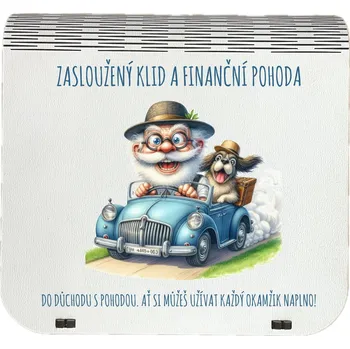 Vánoční dekorace Coolkousky Originální dárková krabička na bankovky v injekcích - "Zasloužený klid a pohoda" pro muže