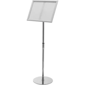 Deflecto SFA3SFS Informační stojan s hliníkovým sklopným rámem stříbrná DIN A3 1 ks (d x š x v) 720 x 330 x 1285 mm